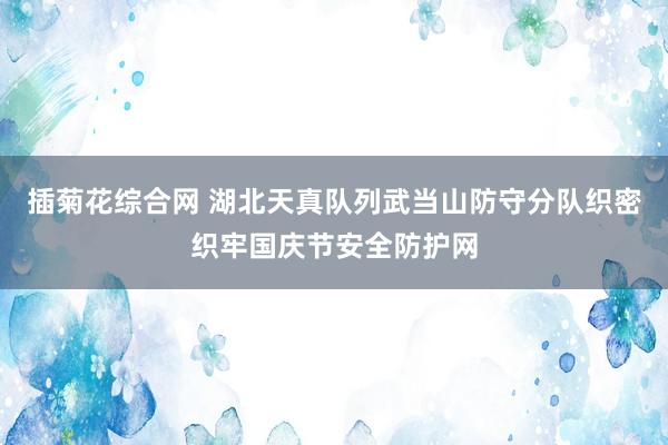 插菊花综合网 湖北天真队列武当山防守分队织密织牢国庆节安全防护网