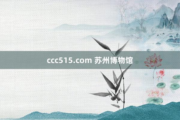 ccc515.com 苏州博物馆