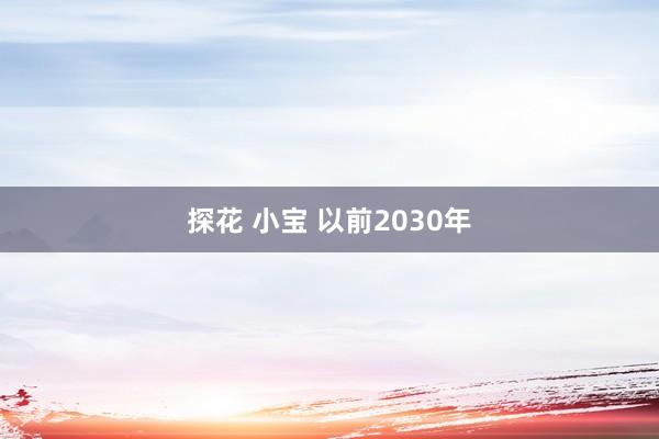 探花 小宝 以前2030年