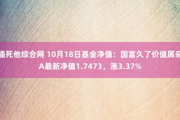 插死他综合网 10月18日基金净值：国富久了价值羼杂A最新净值1.7473，涨3.37%