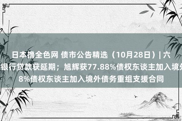 日本撸全色网 债市公告精选（10月28日）| 六盘水开投4亿元到期银行贷款获延期；旭辉获77.88%债权东谈主加入境外债务重组支援合同