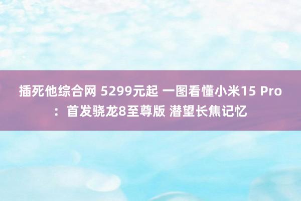 插死他综合网 5299元起 一图看懂小米15 Pro：首发骁龙8至尊版 潜望长焦记忆