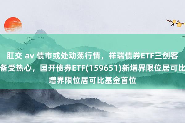 肛交 av 债市或处动荡行情，祥瑞债券ETF三剑客建立机遇备受热心，国开债券ETF(159651)新增界限位居可比基金首位