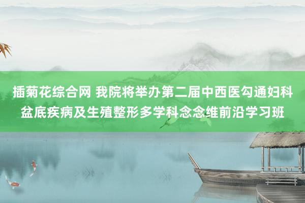 插菊花综合网 我院将举办第二届中西医勾通妇科盆底疾病及生殖整形多学科念念维前沿学习班