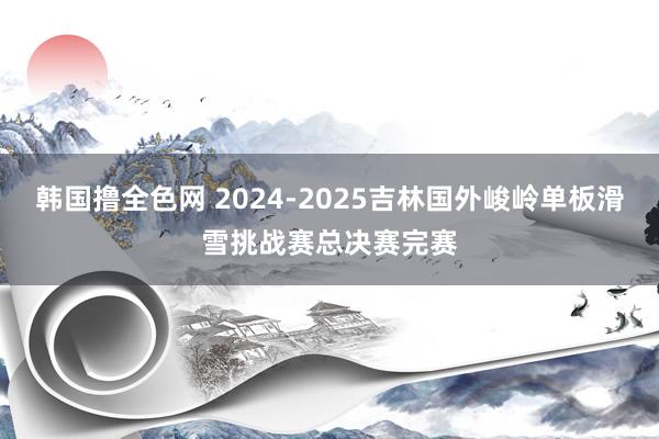 韩国撸全色网 2024-2025吉林国外峻岭单板滑雪挑战赛总决赛完赛